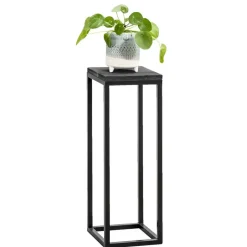 Leen Bakker Plantentafel Gijs - zwart - 70x25x25 cm Clearance