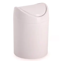 PlasticForte Mini prullenbakje - roze - kunststof - aanrechtmodel