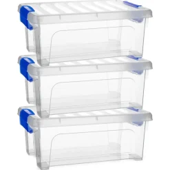 PlasticForte Multi Storage Opslagbox - transparant - 8L Outlet