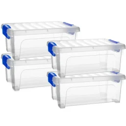 PlasticForte Multi Storage Opslagbox - transparant - 8L Outlet
