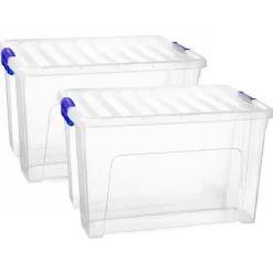 PlasticForte Multi Storage Opslagbox - transparant - 47L New