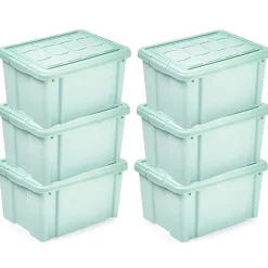 PlasticForte Multi Storage Opslagbox - mintgroen - 16L Sale