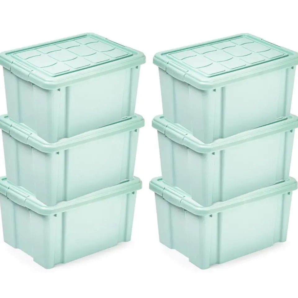 PlasticForte Multi Storage Opslagbox - mintgroen - 16L Sale