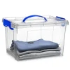 PlasticForte Opbergbox met deksel - blauw - 11L - kunststof Online