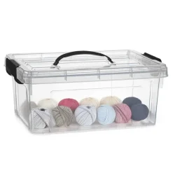 PlasticForte Opbergbox met deksel - grijs - 8.5L - kunststof Online