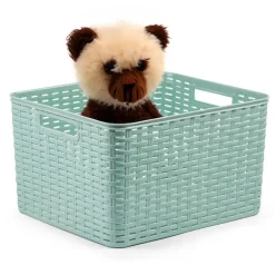 PlasticForte Opbergmand - Kastmand - kunststof - mintgroen - 28L Best