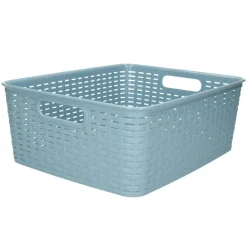 PlasticForte Opbergmand/kastmand - kunststof - ijsblauw - 12L Hot