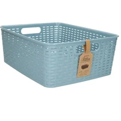 PlasticForte Opbergmand/kastmand - kunststof - ijsblauw - 12L Hot