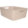 PlasticForte Opbergmand/kastmand - kunststof - beige - 12L Clearance