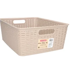 PlasticForte Opbergmand/kastmand - kunststof - beige - 12L Clearance