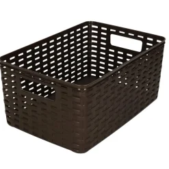 PlasticForte Opbergmand/kastmand - kunststof - donkerbruin - 10 L Best