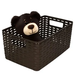 PlasticForte Opbergmand/kastmand - kunststof - donkerbruin - 10 L Best