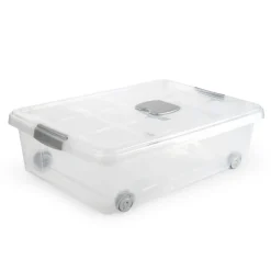 PlasticForte Opslagbak met deksel - 1x - 31L - 62 x 45 x 18 cm