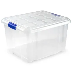 PlasticForte Opslagbakken - met deksel - 25L - 42 x 36 x 25 cm Hot