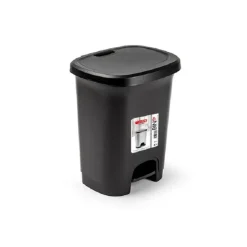 PlasticForte Pedaalemmer - zwart - 8 l - 30 cm Outlet