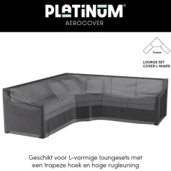 Aerocover Platinum loungesethoes 300x300x90x65 cm - L-vorm trapeze Hot