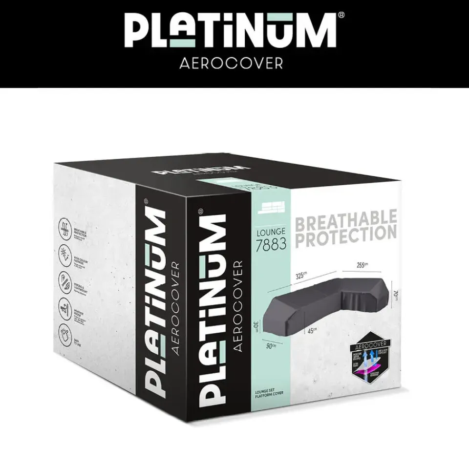 Aerocover Platinum platform loungesethoes 325x255 cm - Rechts Outlet