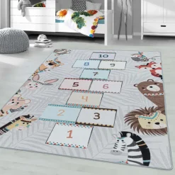 Muratap Play Hinkel Speeltapijt - 120x170 cm - Grijs - Vloerkleed Kinderkamer Sale