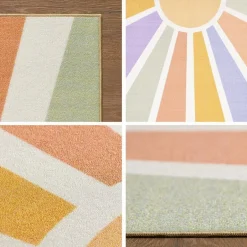 Muratap Play Sunshine Speeltapijt - 80x120 cm - Multi Creme - Vloerkleed Kinderkamer Online