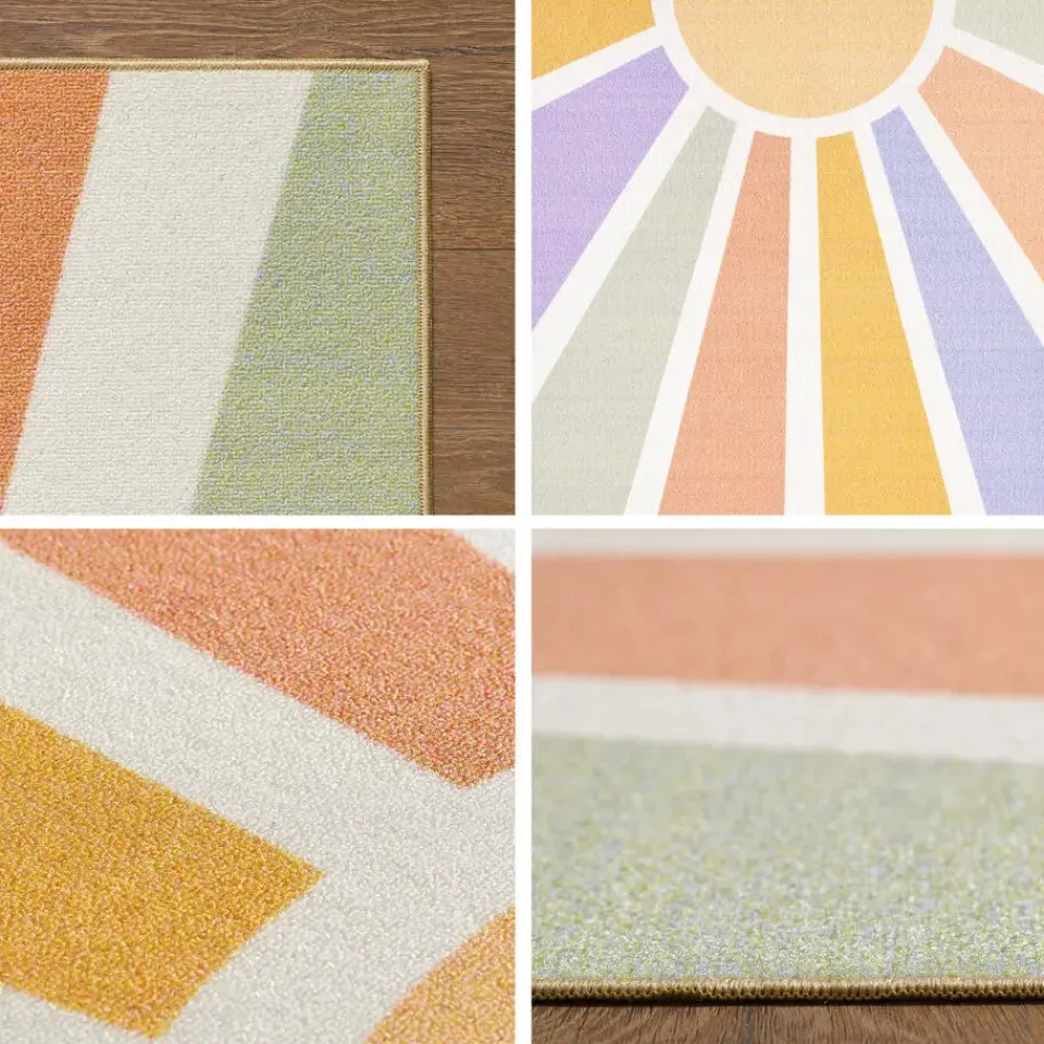 Muratap Play Sunshine Speeltapijt - 100x150 cm - Multi Creme - Vloerkleed Kinderkamer New