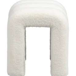 Leen Bakker Poef Alfaro - wit - 45x38x41 cm Online