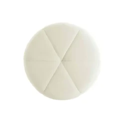 Light & Living Poef Batoemi - Wit - Ø51x45cm