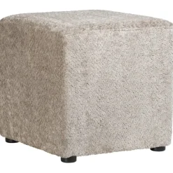 Leen Bakker Poef Cloe - zand - 43x43x43 cm Online