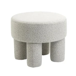 HomeMixx Poef Demi - Bouclé Naturel Outlet