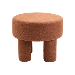 HomeMixx Poef Demi - Bouclé Roest Hot