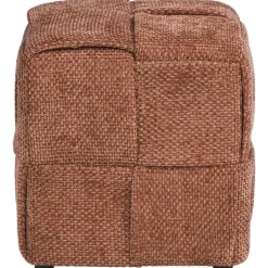 Leen Bakker Poef Granada - bruin - 40x37x37 cm Sale