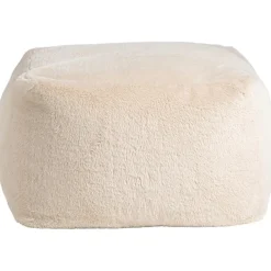 Leen Bakker Poef Hein - crème - 30x40x40 cm Online