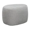 Leen Bakker Poef Kacy - lichtgrijs - 38x60x48 cm Best