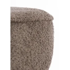 Light & Living Poef Leyla - Bruin - Ø40cm Best