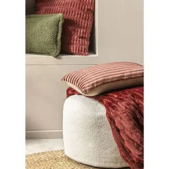 Leen Bakker Poef Teddy - off-white - 48x28 cm Sale