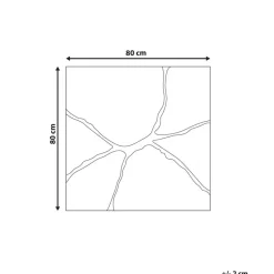 Beliani POIVRES - Wandspiegel - Goud - 80 x 80 cm - Glas