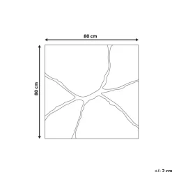 Beliani POIVRES - Wandspiegel - Goud - 80 x 80 cm - Glas