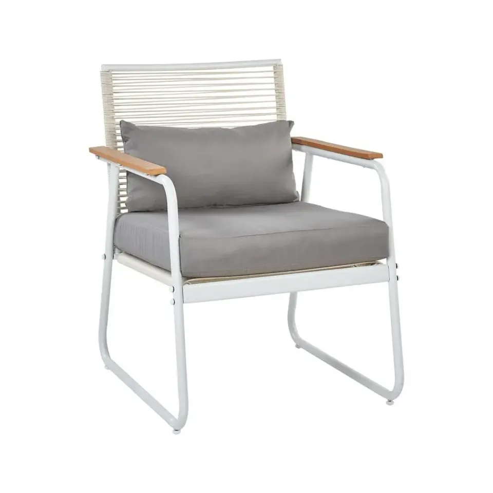 Beliani POMONTE - Tuinset 4-zits - Wit - Staal Best