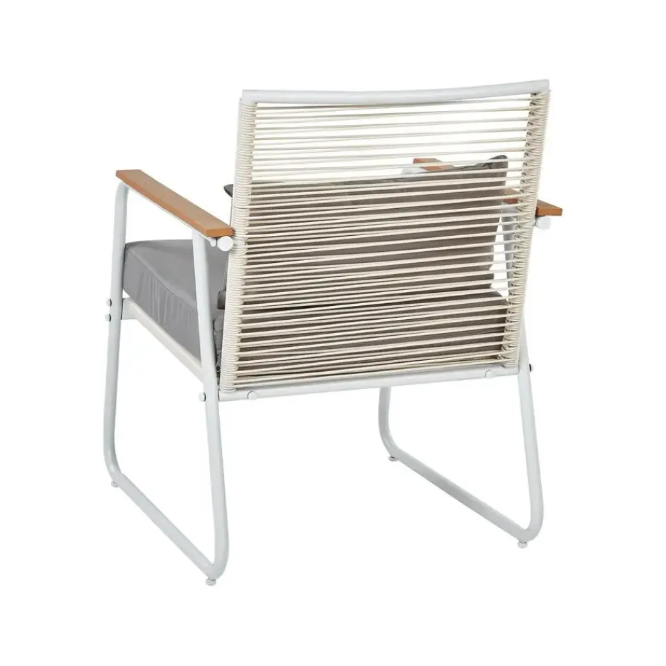 Beliani POMONTE - Tuinset 4-zits - Wit - Staal Best