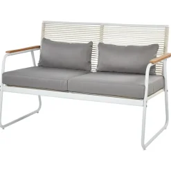 Beliani POMONTE - Tuinset 4-zits - Wit - Staal Best