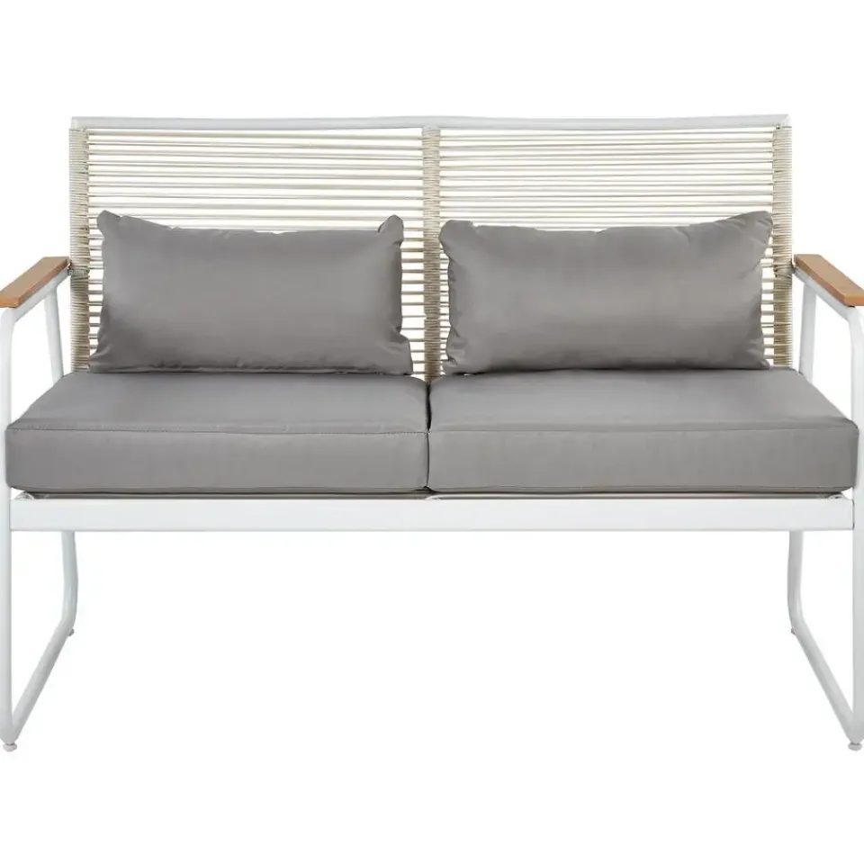 Beliani POMONTE - Tuinset 4-zits - Wit - Staal Best