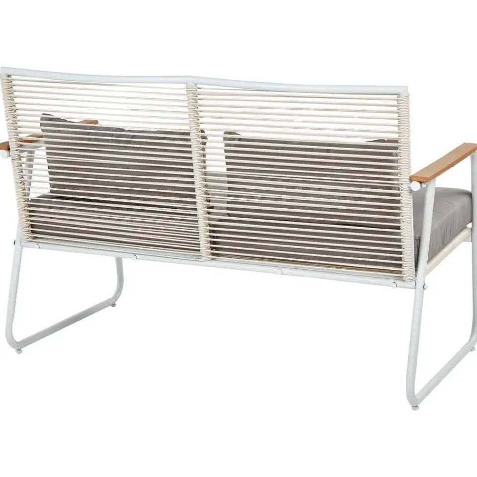 Beliani POMONTE - Tuinset 4-zits - Wit - Staal Best