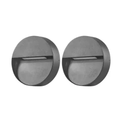 Beliani POMPTON - Wandlamp set van 2 - Zwart - Aluminium Clearance