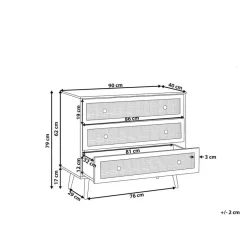 Beliani PONCA - Commode - Lichte houtkleur - Vezelplaat Sale