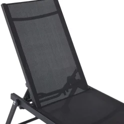 Beliani PORTOFINO - Strandstoel - Zwart - Aluminium Online