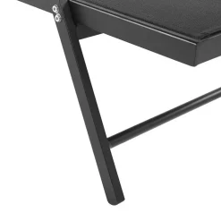 Beliani PORTOFINO - Strandstoel - Zwart - Aluminium Online