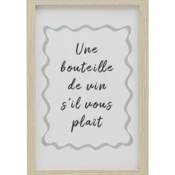 Leen Bakker Poster Bouteille - MDF/glas - 30x20 cm Sale