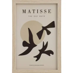 Leen Bakker Poster Matisse Bird - MDF/glas - 30x20 cm