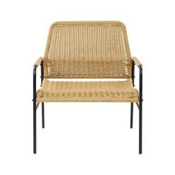 Beliani PRASIMO - Tuinstoel set van 2 - Naturel - PE Rotan Hot