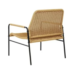 Beliani PRASIMO - Tuinstoel set van 2 - Naturel - PE Rotan Hot