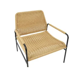 Beliani PRASIMO - Tuinstoel set van 2 - Naturel - PE Rotan Hot